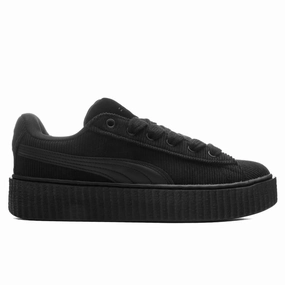 Puma x Fenty Women's Creeper Phatty Corduroy - Black/Gold Puma sneakers for casual streetwear