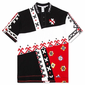 Puma x Jahnkoy AOP Polo - High Risk Red Puma trainers with bold stripe logo