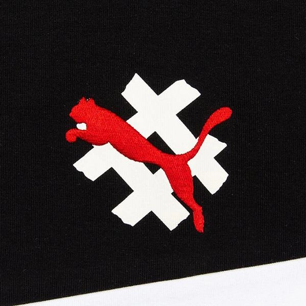Puma x Jahnkoy AOP Polo - High Risk Red Puma Stripe Logo Trainers