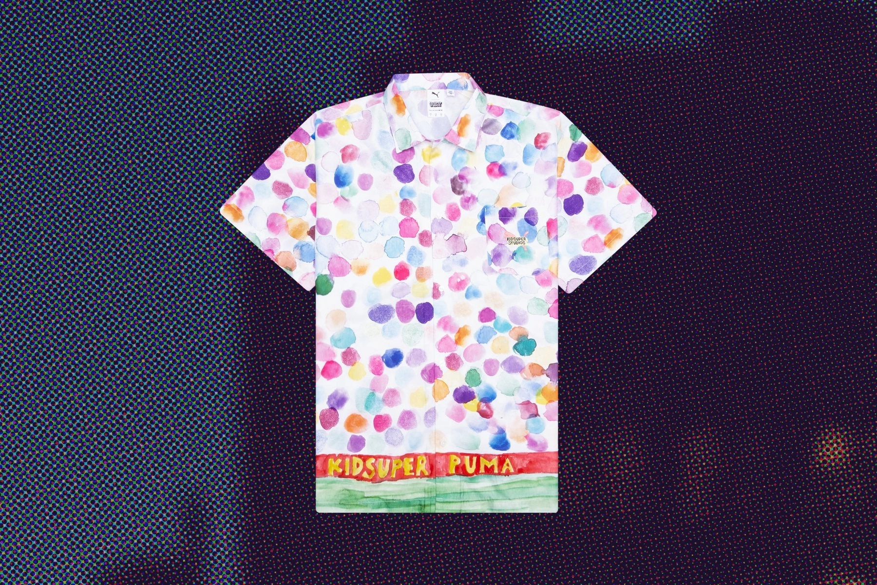 Puma x KidSuper AOP Shirt - White Puma Stripe Logo Trainers