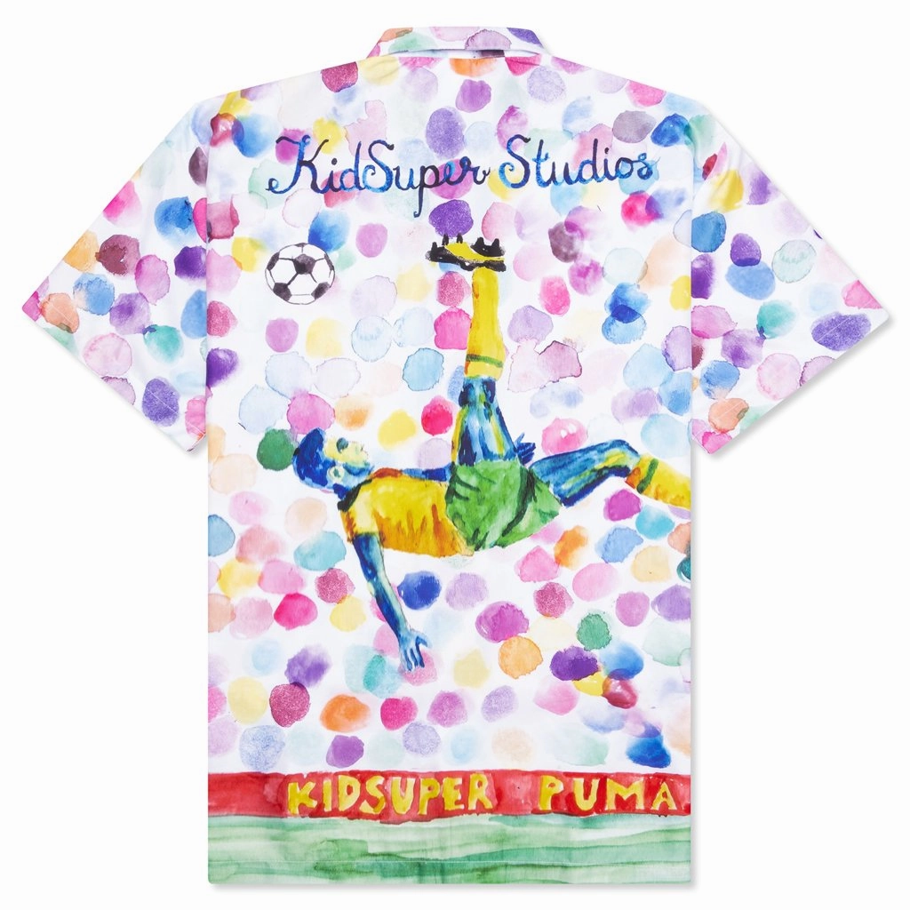 Puma x KidSuper AOP Shirt - White Puma Stripe Logo Trainers