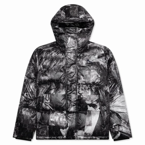 Puma x KidSuper MMQ AOP Puffer Jacket - Black Puma sneakers for casual streetwear