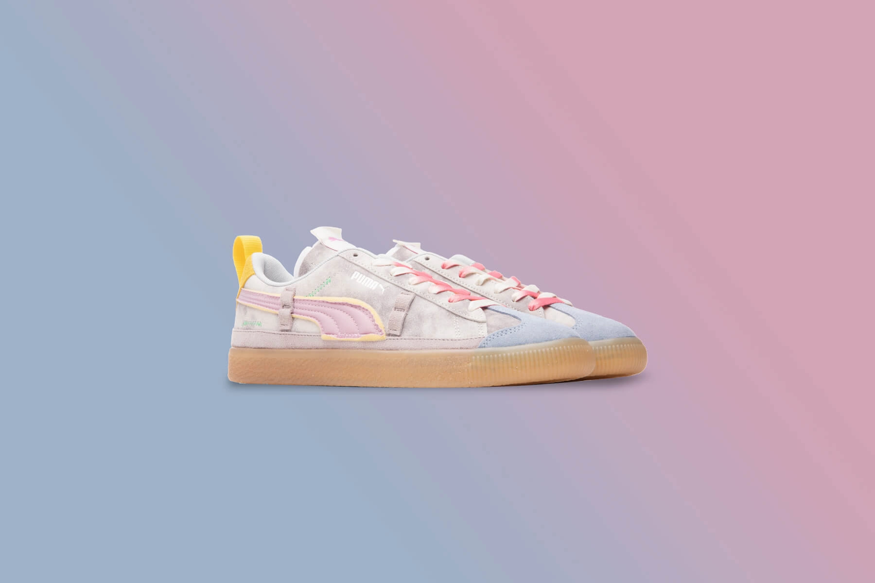 Puma x Kidsuper Studios Suede VTG - Lupine-Orchid Hush Puma Stripe Logo Trainers