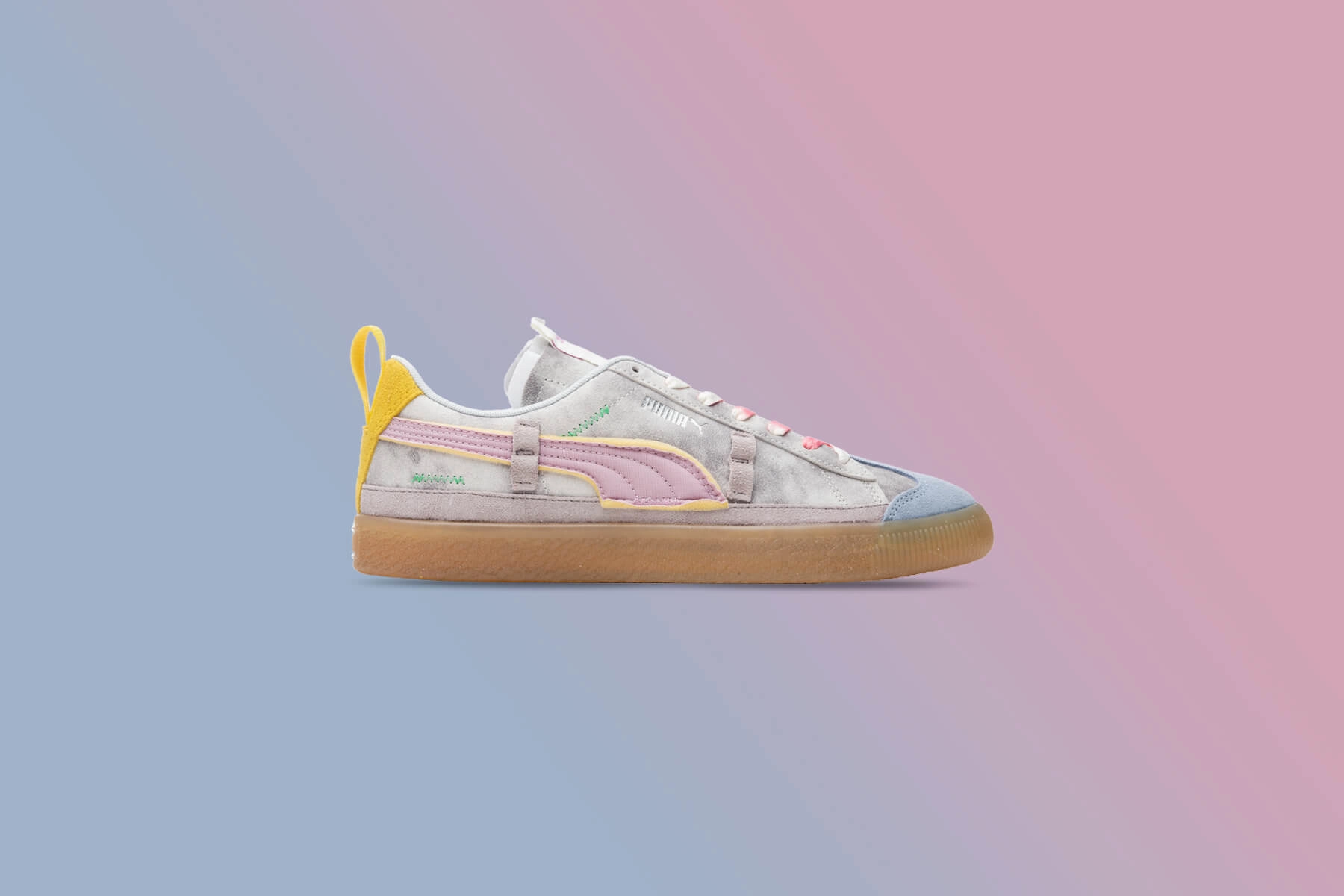 Puma x Kidsuper Studios Suede VTG - Lupine-Orchid Hush Puma Stripe Logo Trainers