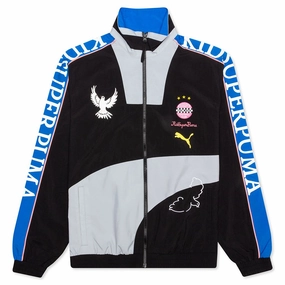 Puma x KidSuper Studios Track Jacket - Black Puma trainers with bold stripe logo