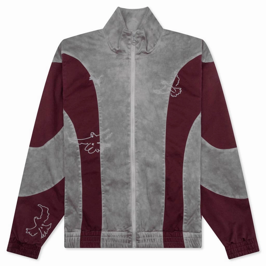 Puma x Kidsuper Track Jacket - Aubergine Puma sneakers for casual streetwear