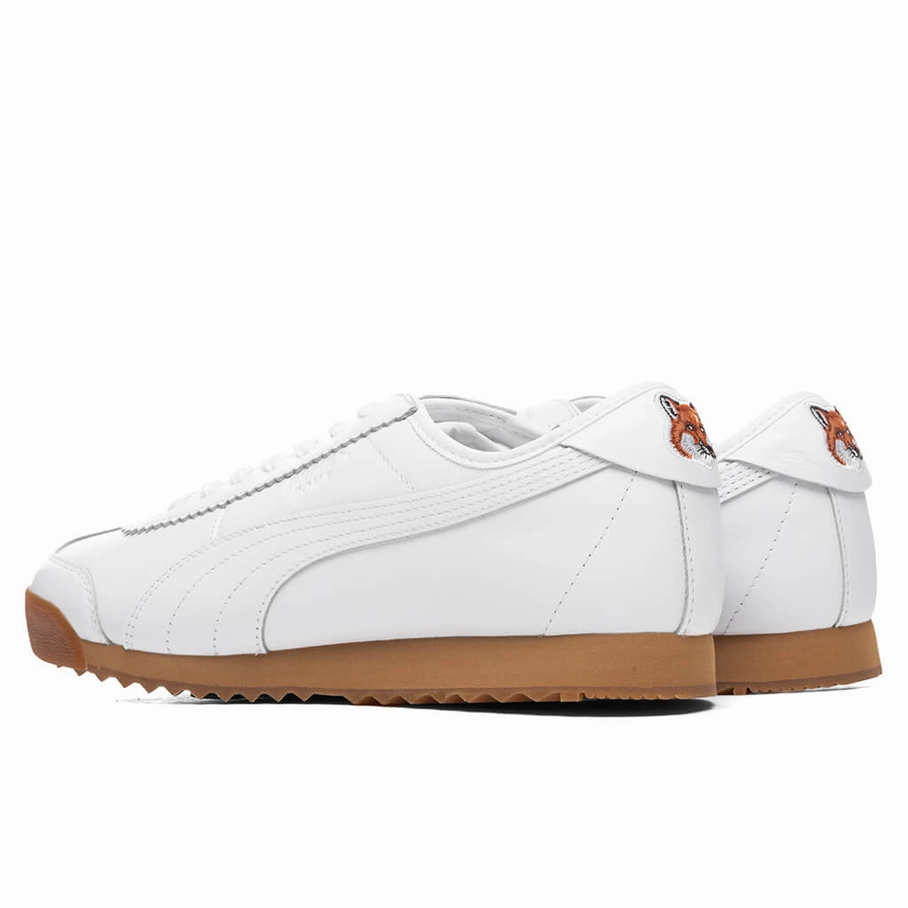 Puma x Maison Kitsune Roma - White Puma Stripe Logo Trainers