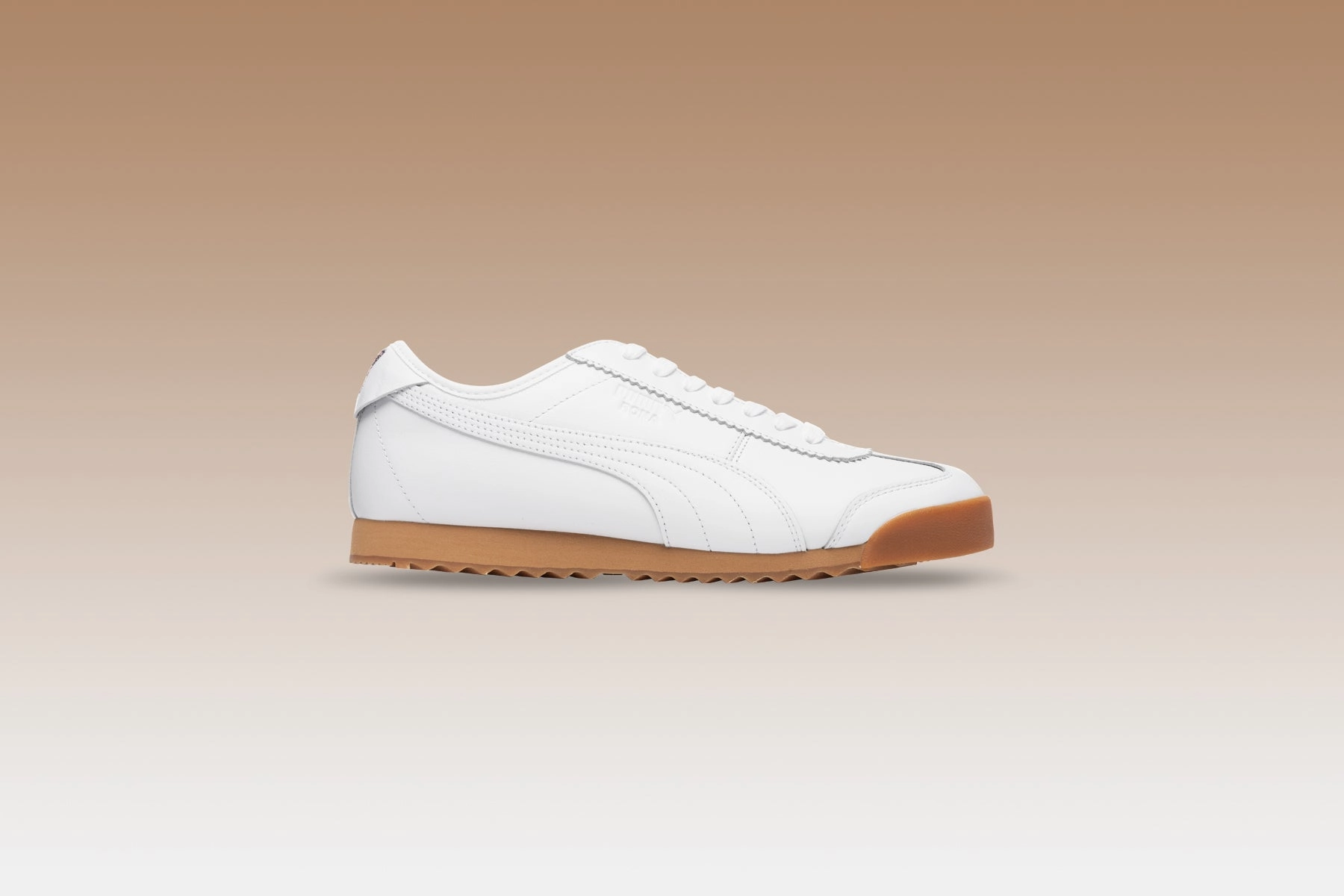 Puma x Maison Kitsune Roma - White Puma Stripe Logo Trainers