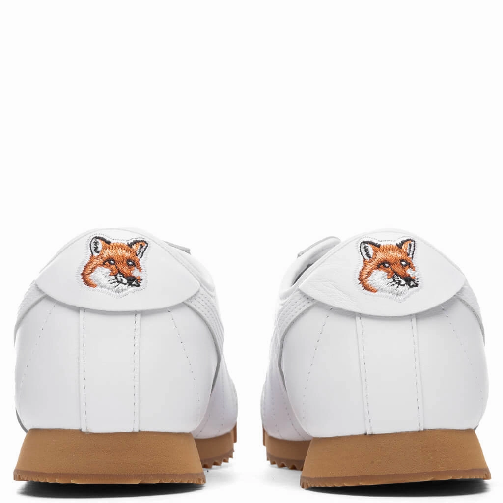 Puma x Maison Kitsune Roma - White Puma Stripe Logo Trainers