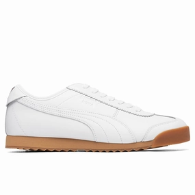 Puma x Maison Kitsune Roma - White Puma trainers with bold stripe logo