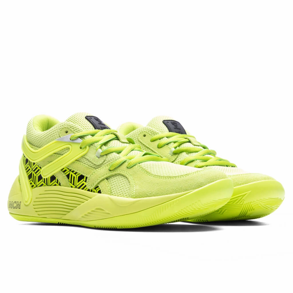 Puma x MCM TRC Blaze Court - Acid Lime/Black Puma Everyday Style Shoes