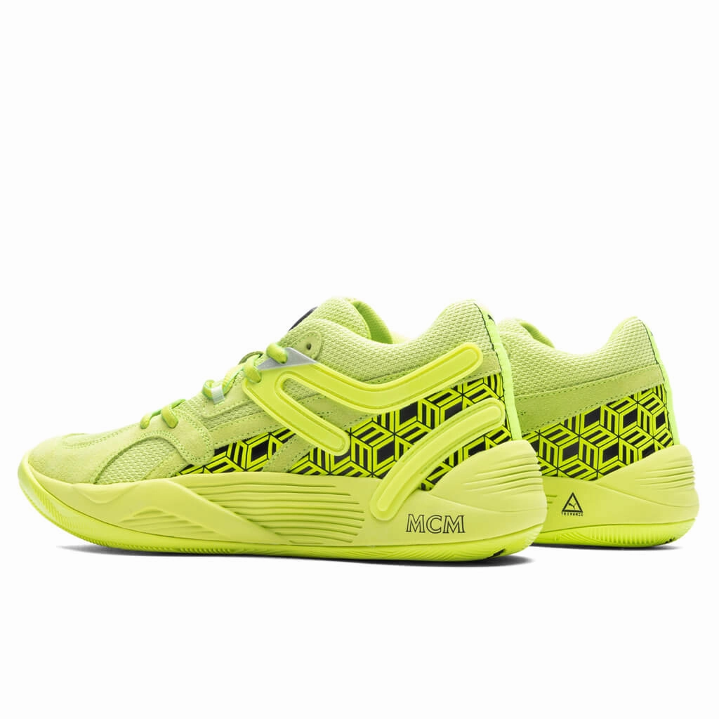 Puma x MCM TRC Blaze Court - Acid Lime/Black Puma Everyday Style Shoes