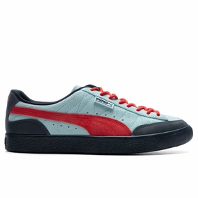 Puma x Perks and Mini Clyde Rubber Sneakers - Light Aqua/Warm Earth Puma sneakers for casual streetwear