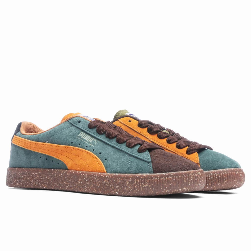 Puma x Perks and Mini Suede Vintage - Brown Puma Everyday Style Shoes