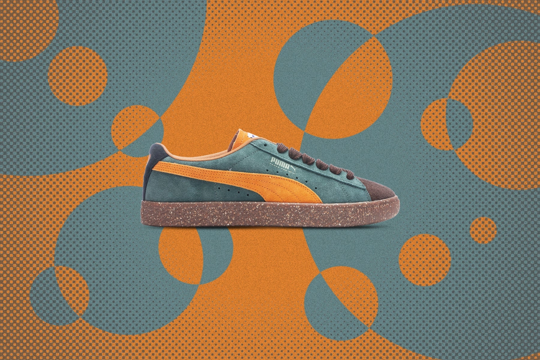 Puma x Perks and Mini Suede Vintage - Brown Puma Everyday Style Shoes