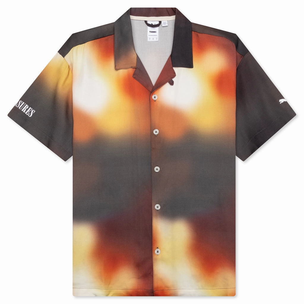 Puma x Pleasures AOP Shirt - White Puma sneakers for casual streetwear