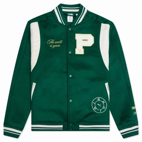 Puma x Rhuigi Varsity Jacket - Evergreen Puma sneakers for casual streetwear