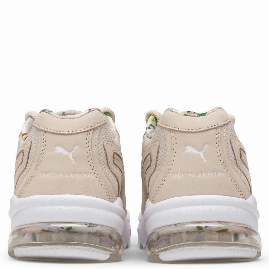 Puma x Tabitha Simmons Women's Cell Stellar - Pastel Parchment Puma Stripe Logo Trainers