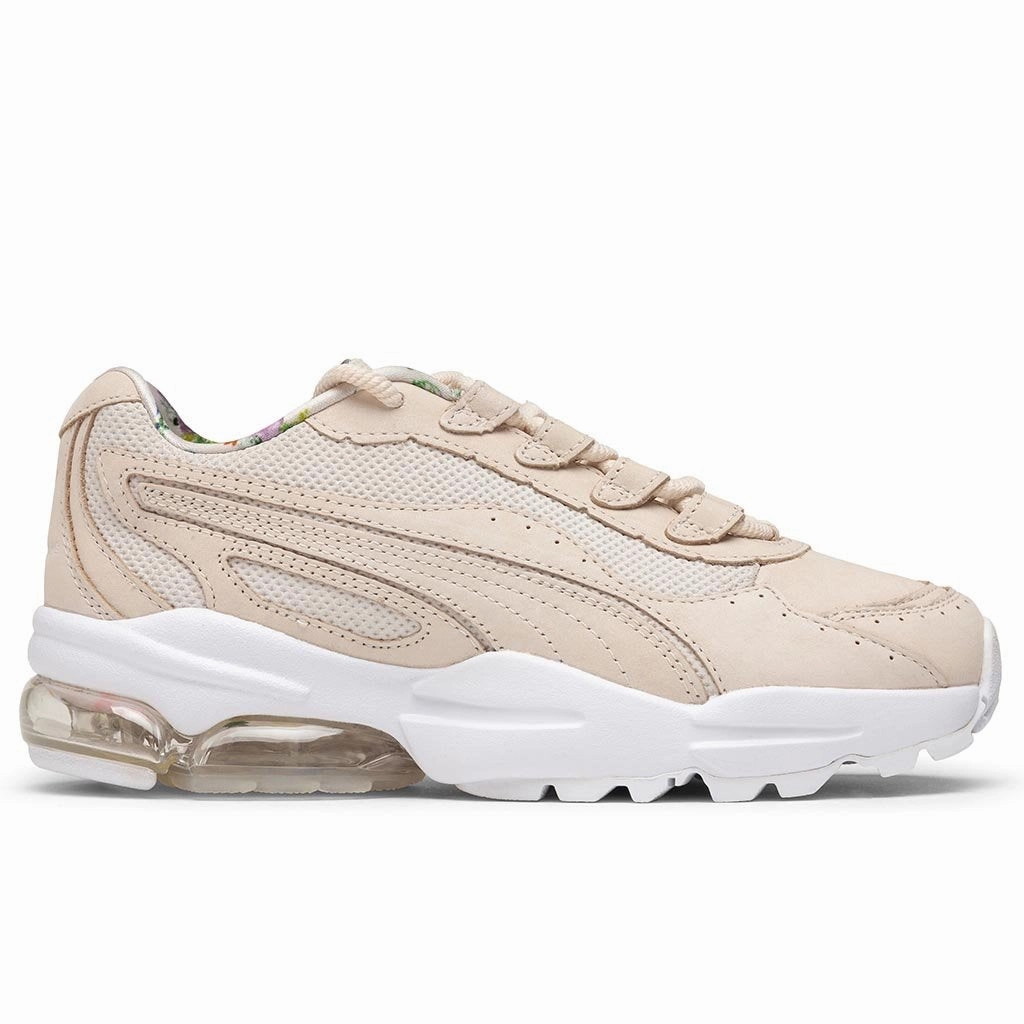 Puma x Tabitha Simmons Women's Cell Stellar - Pastel Parchment Puma trainers with bold stripe logo