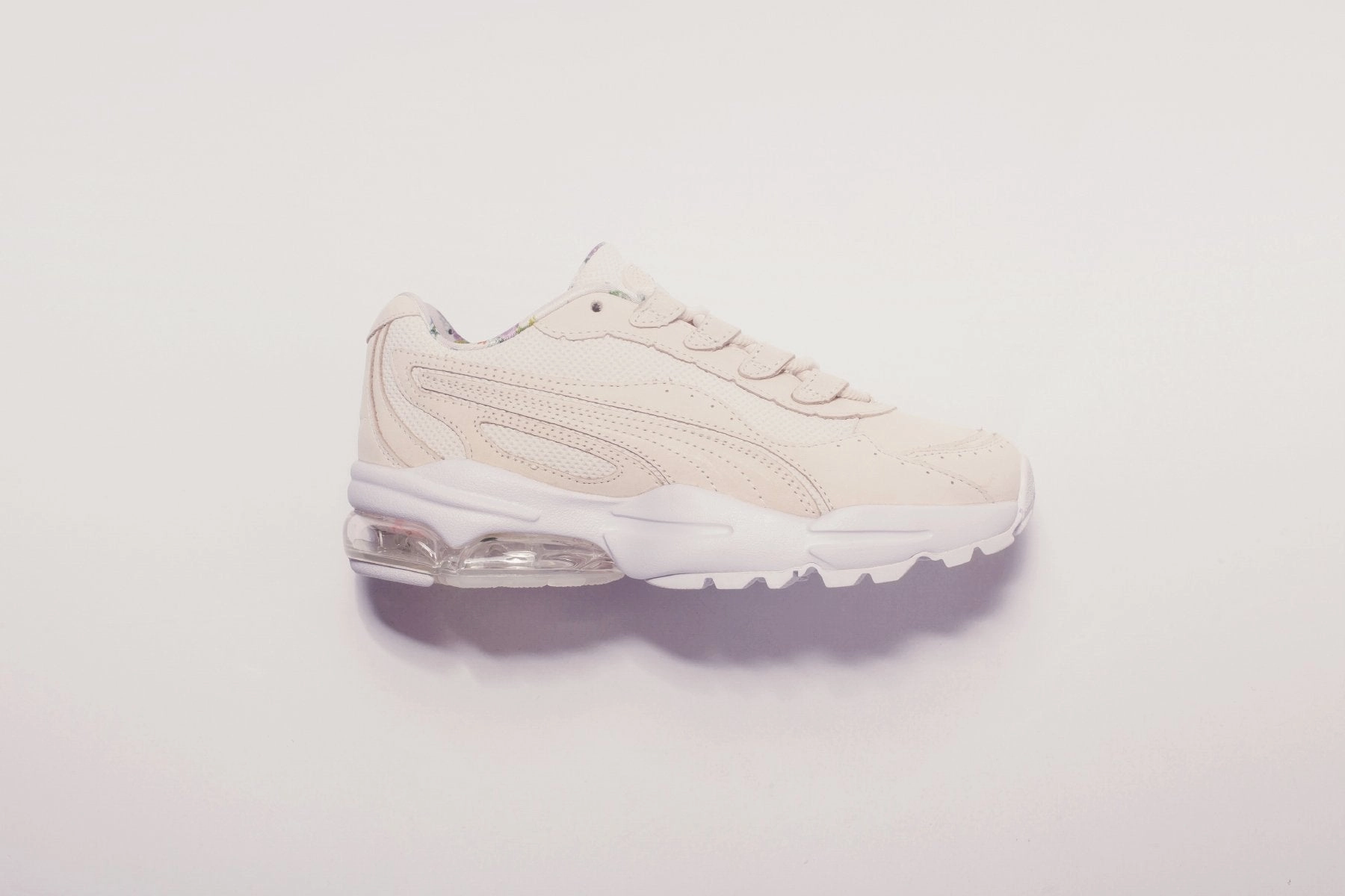 Puma x Tabitha Simmons Women's Cell Stellar - Pastel Parchment Puma Stripe Logo Trainers