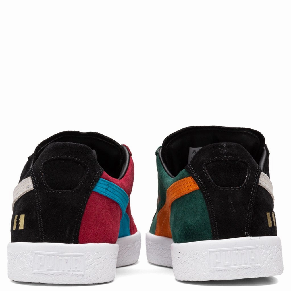 Puma x The Hundreds Clyde - Black/White Puma Stripe Logo Trainers
