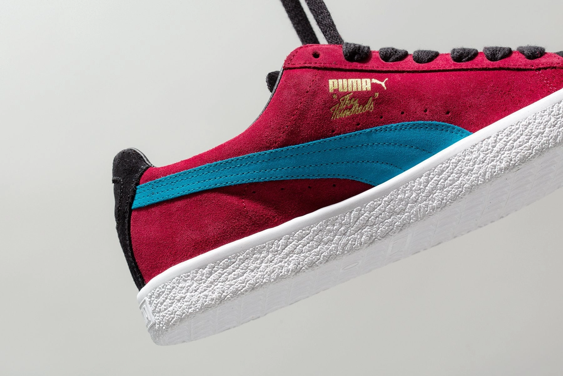 Puma x The Hundreds Clyde - Black/White Puma Stripe Logo Trainers