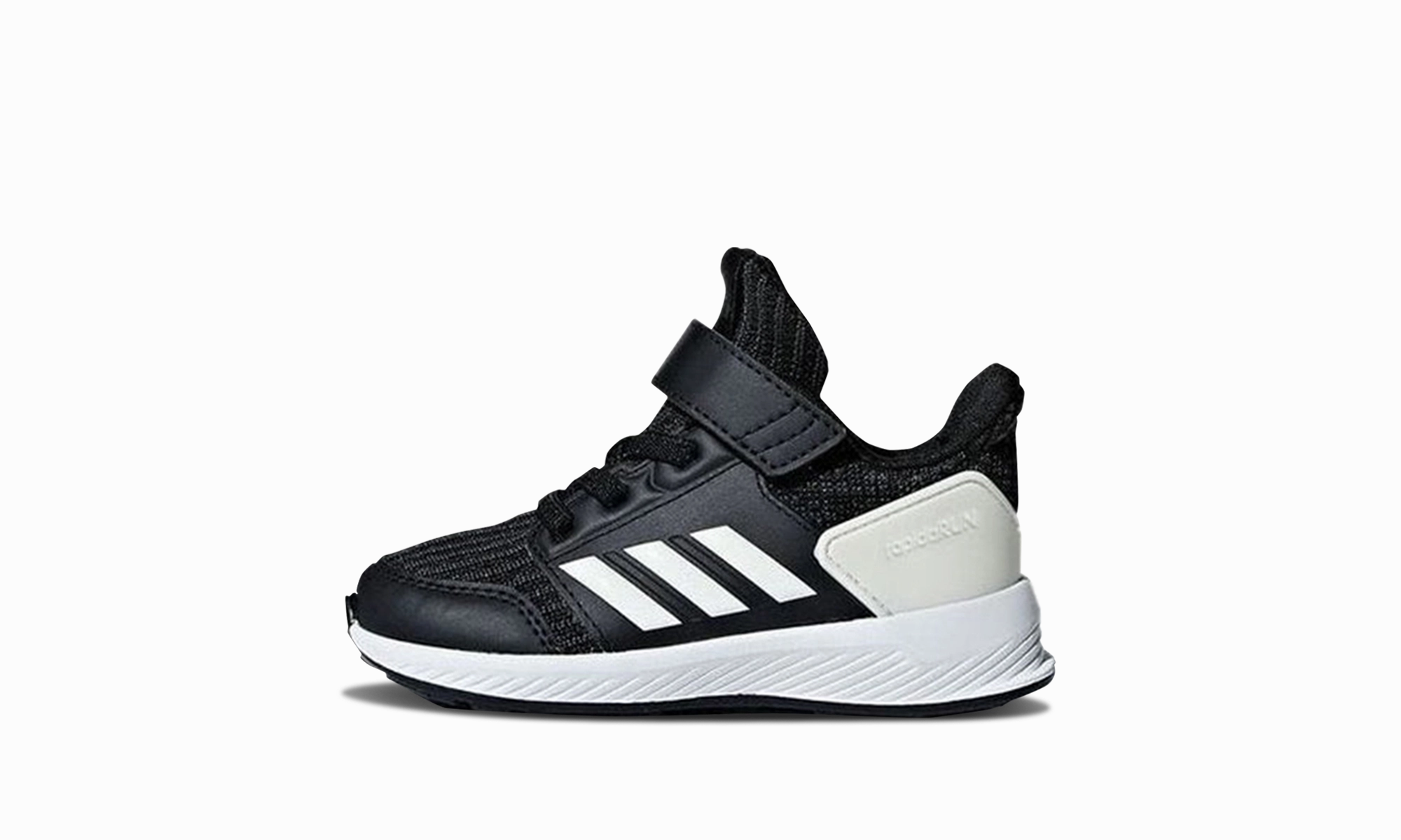 Rapidarun Knit TD "Black" adidas toddler soft sneakers