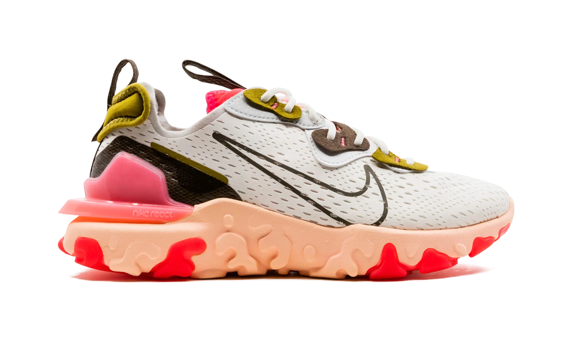 REACT VISION MNS WMNS "Summit White / Siren Red" nike womens breathable trainers