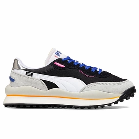 Rider 020 Play - Black Puma trainers with bold stripe logo