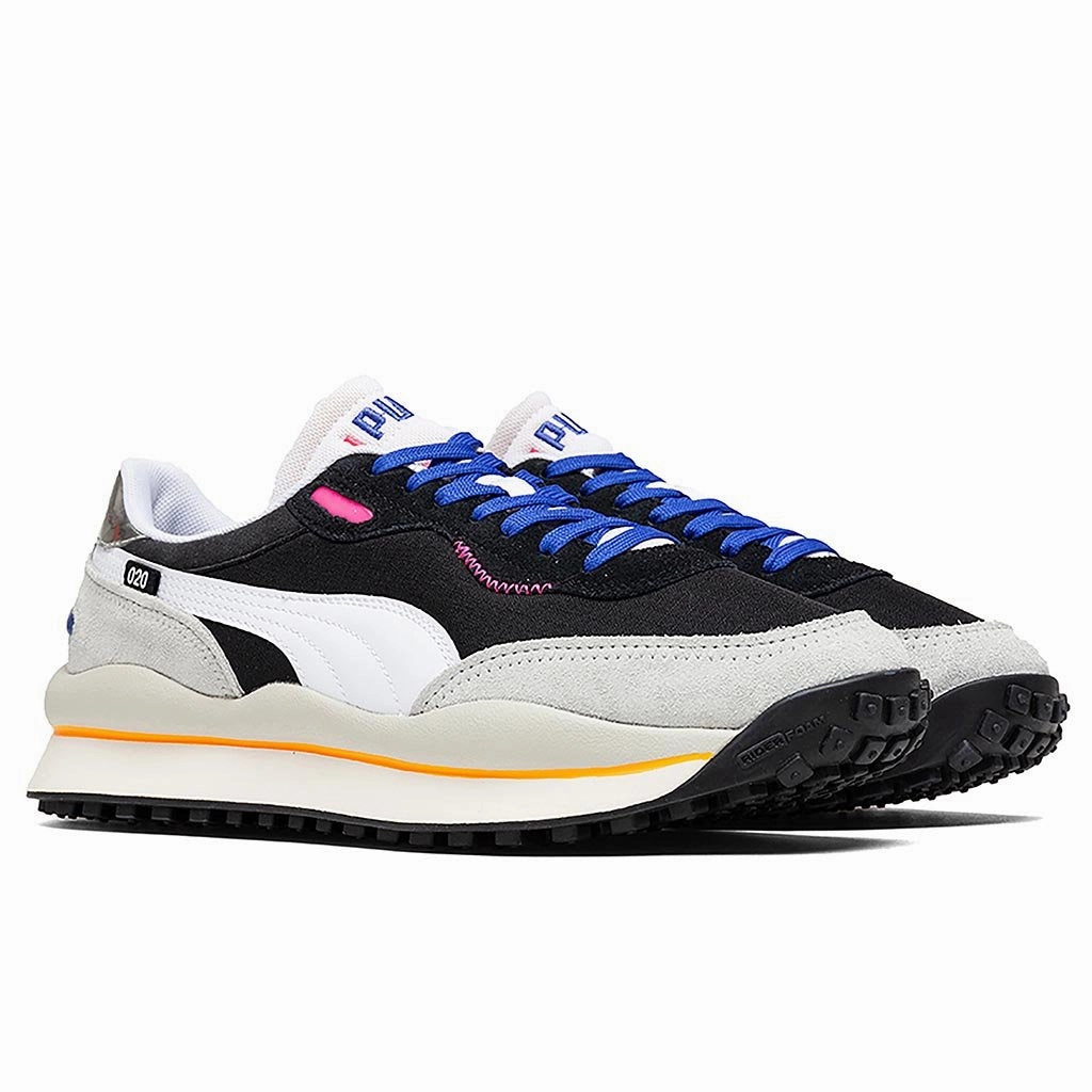 Rider 020 Play - Black Puma Stripe Logo Trainers