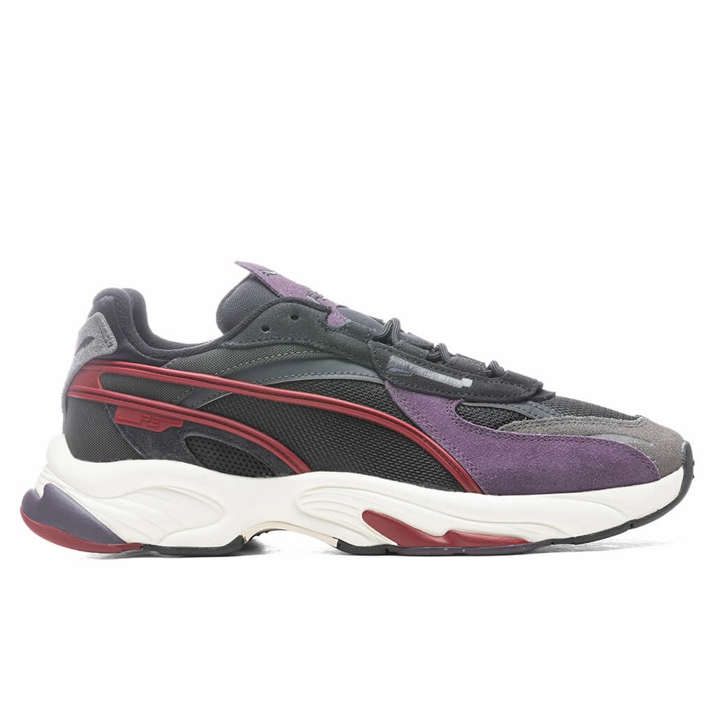 RS-Connect Drip - Black/Intense White Puma shoes with suede and modern shape