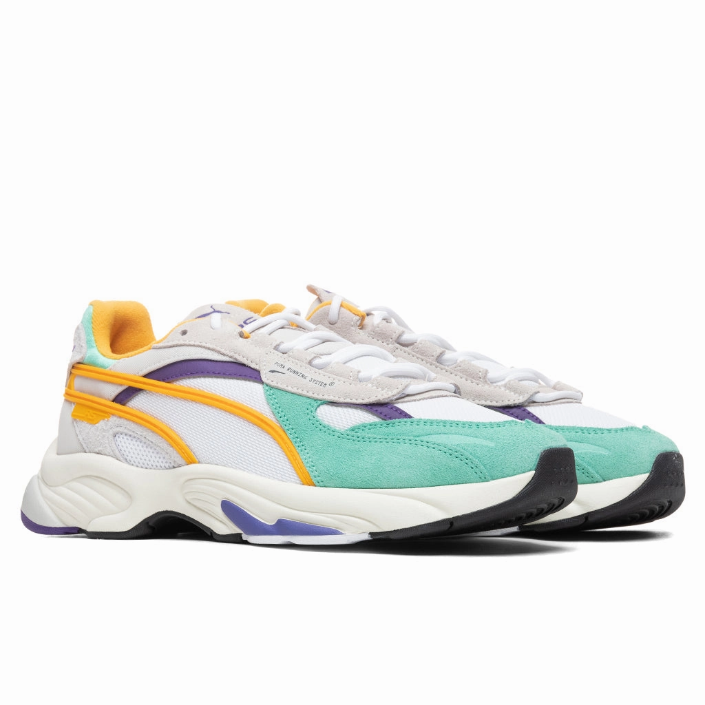 RS-Connect Drip - Green Puma Suede Street Sneakers