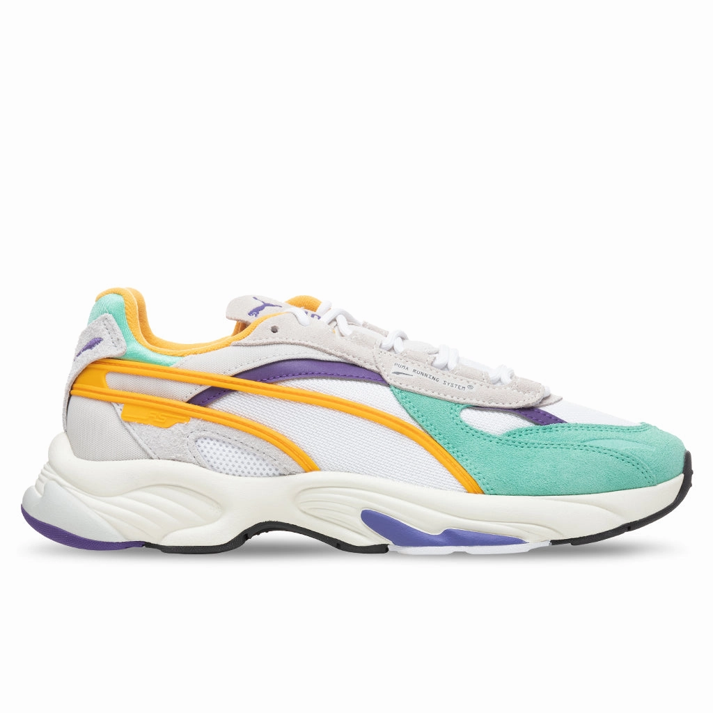 RS-Connect Drip - Green Puma shoes with suede and modern shape