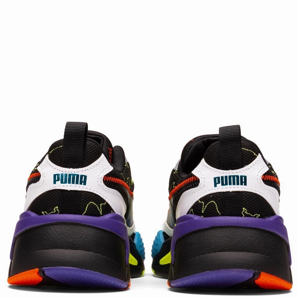 RS-X Day Zero - Black/White Puma Stripe Logo Trainers