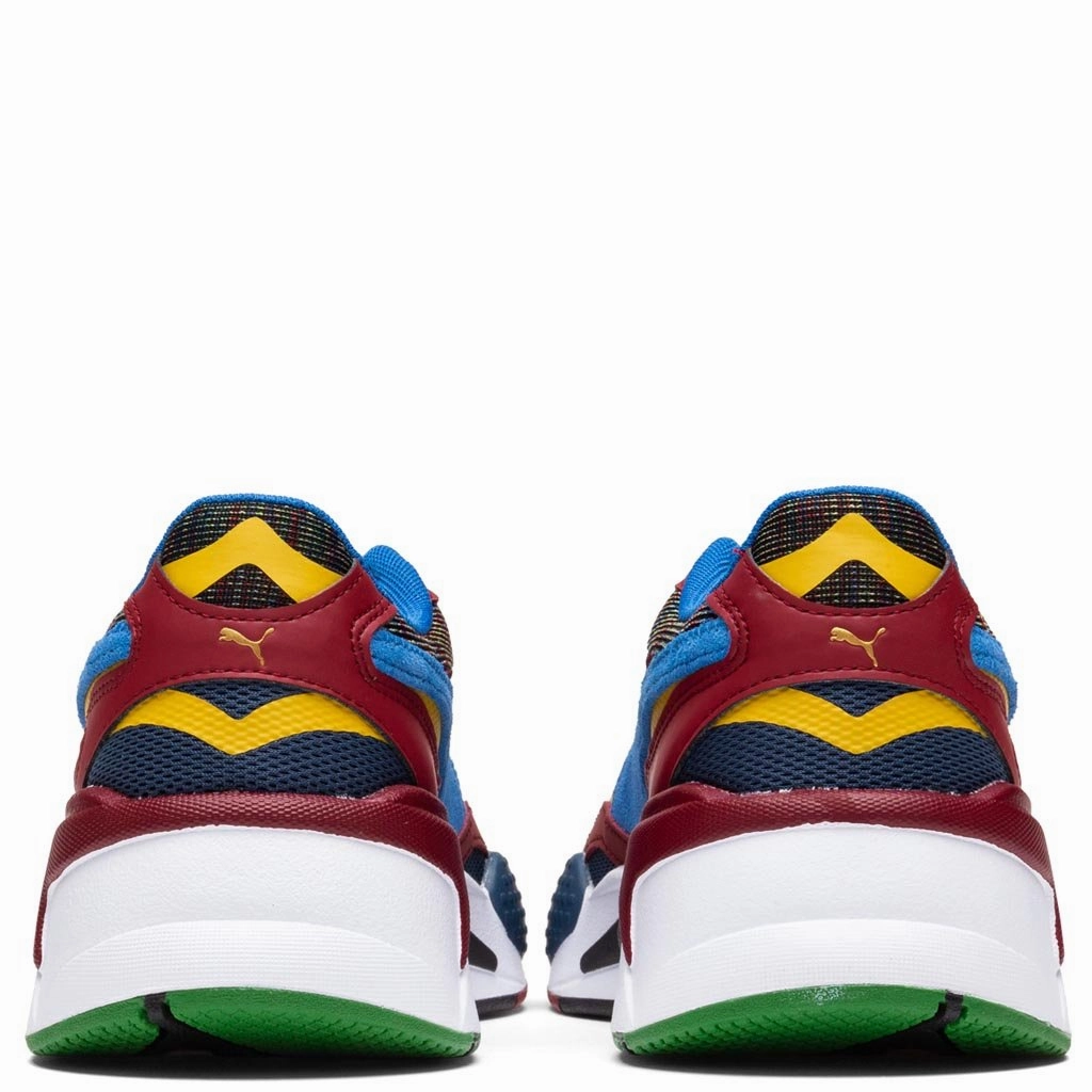 RS-X Mix - Dark Denim/Burnt Russet Puma Stripe Logo Trainers