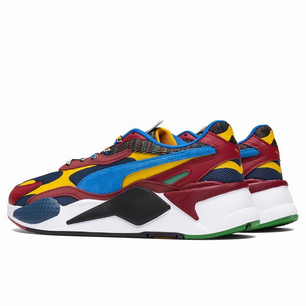 RS-X Mix - Dark Denim/Burnt Russet Puma Stripe Logo Trainers