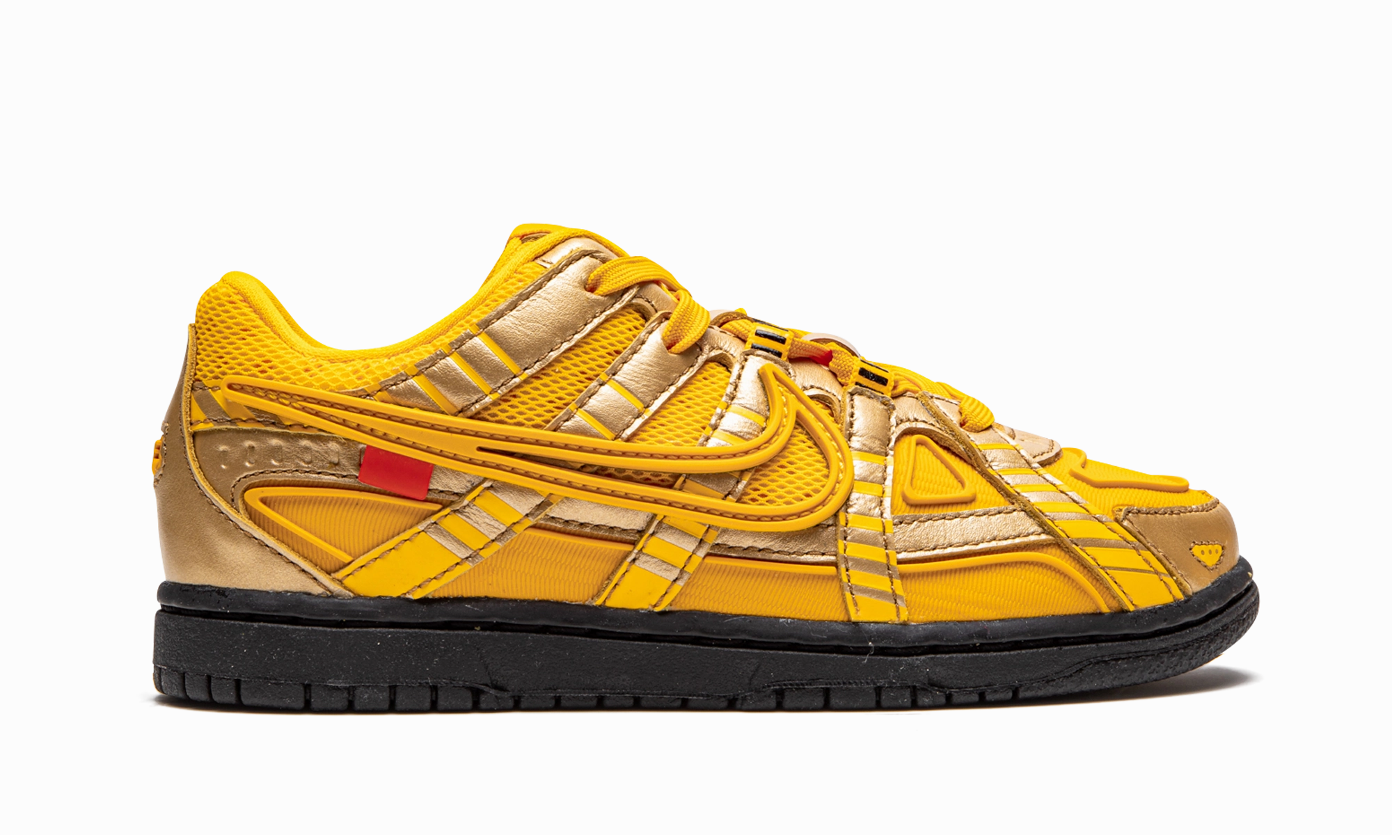Rubber Dunk PS "Off-White - University Gold" nike preschool slip-on sneakers