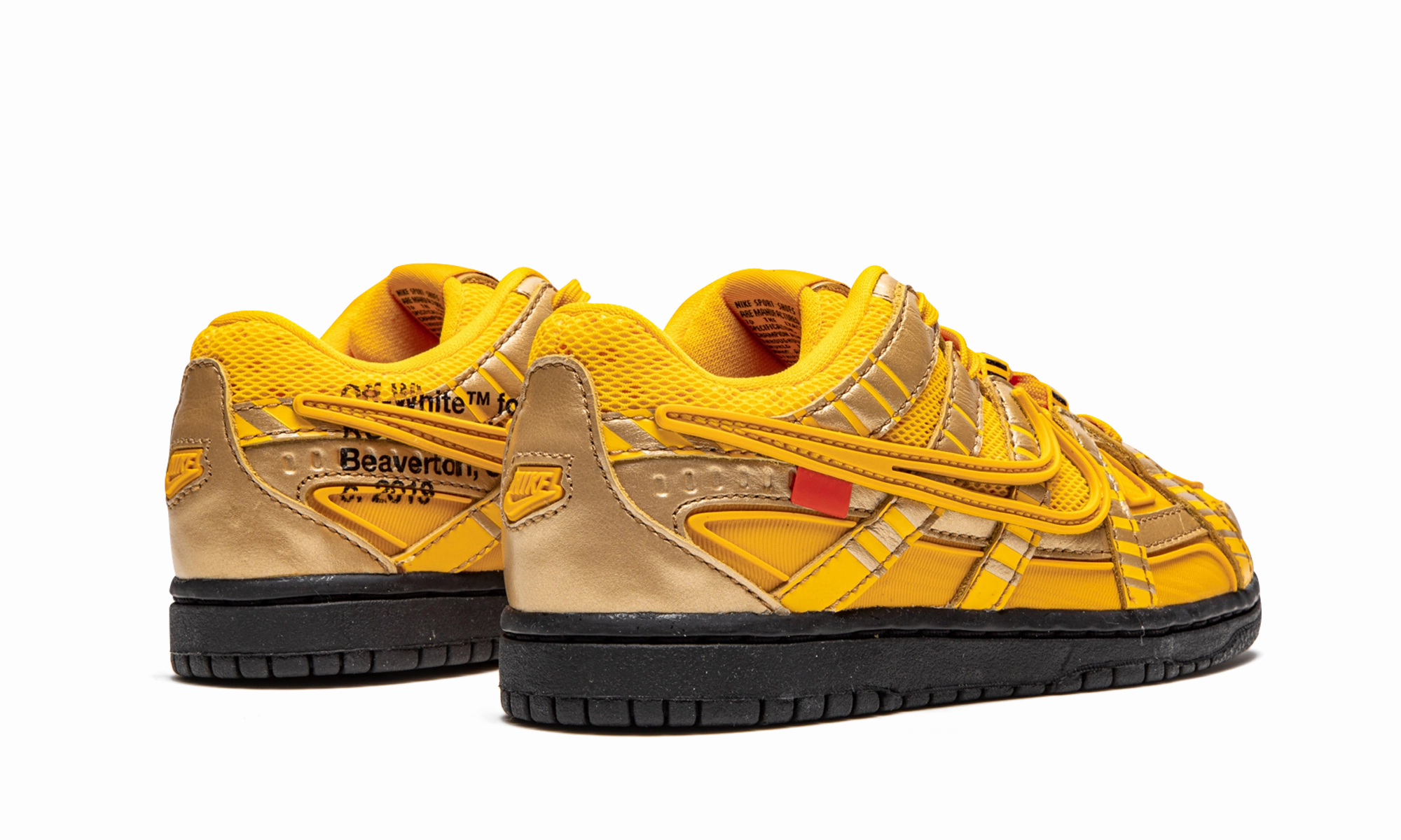 Rubber Dunk PS "Off-White - University Gold" nike preschool slip-on sneakers
