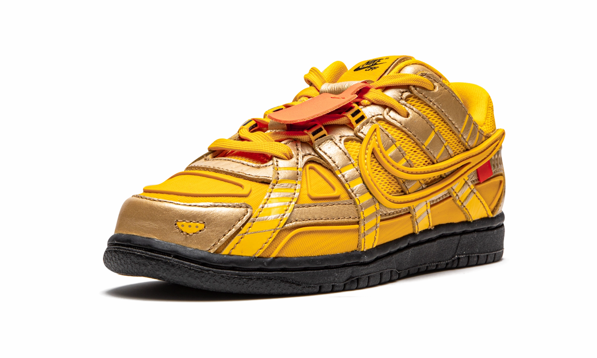 Rubber Dunk PS "Off-White - University Gold" nike preschool slip-on sneakers