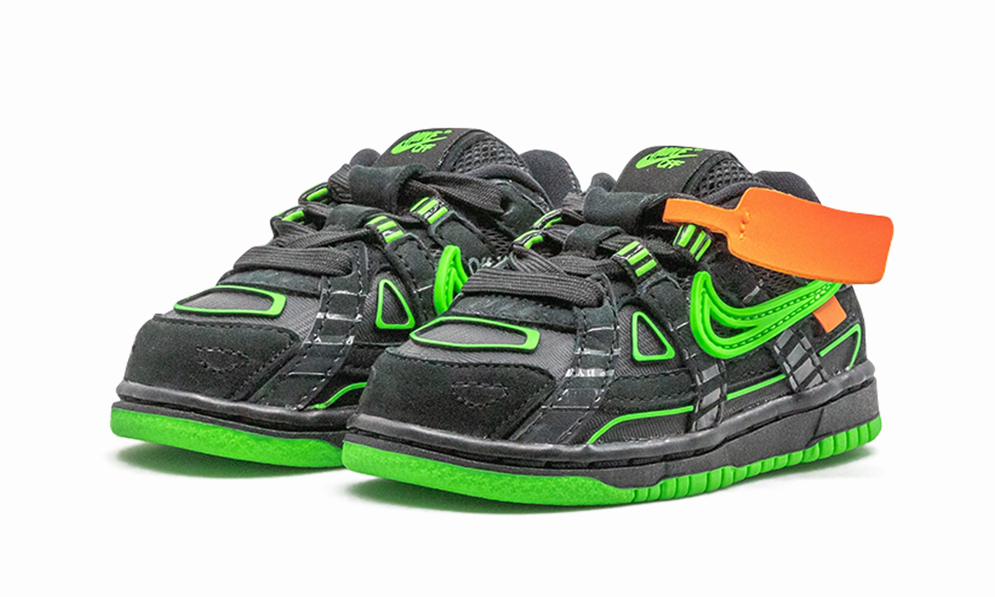 RUBBER DUNK TD "Off-White - Green Strike" nike toddler soft shoes