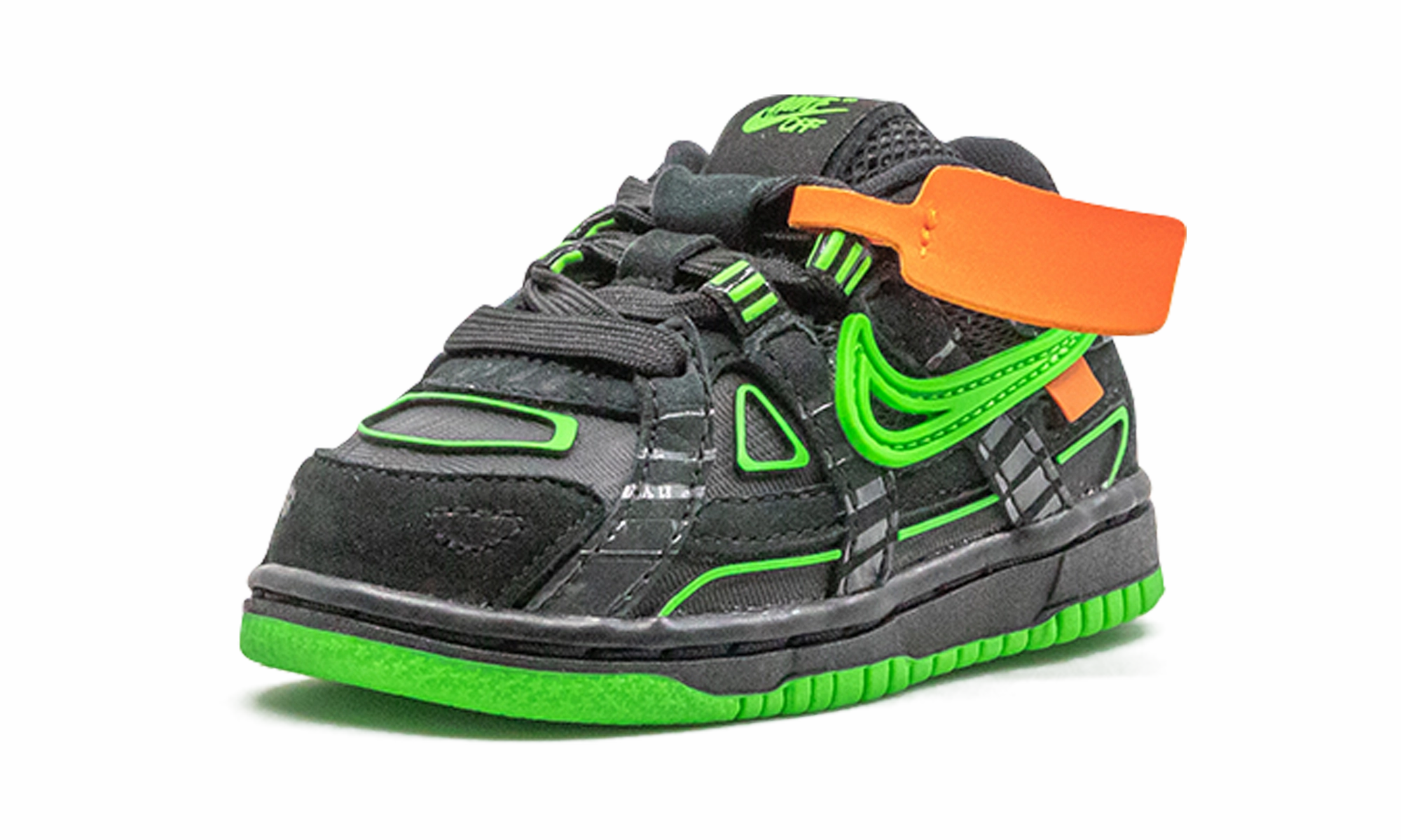 RUBBER DUNK TD "Off-White - Green Strike" nike toddler soft shoes