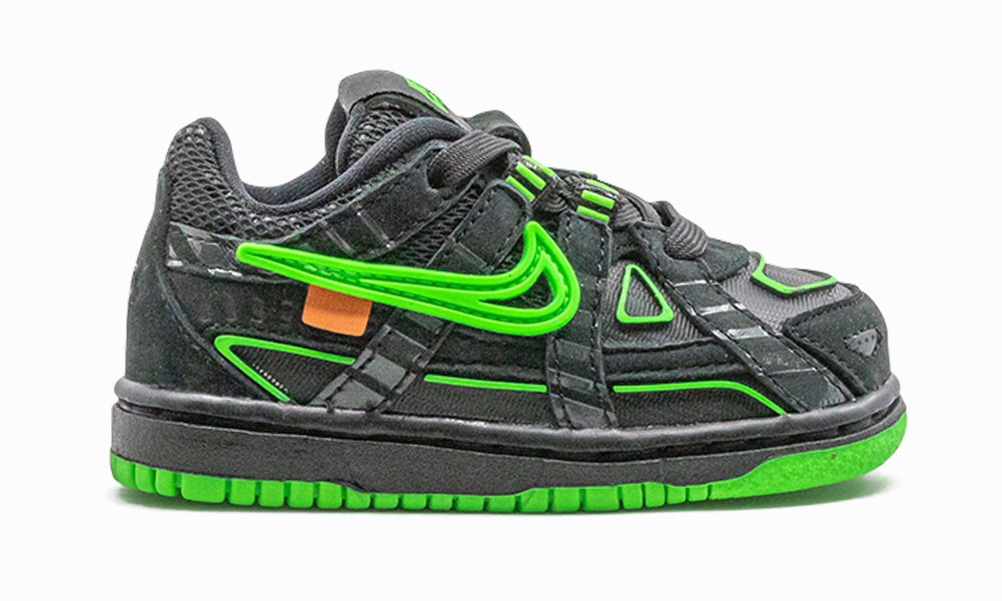 RUBBER DUNK TD "Off-White - Green Strike" nike toddler soft shoes