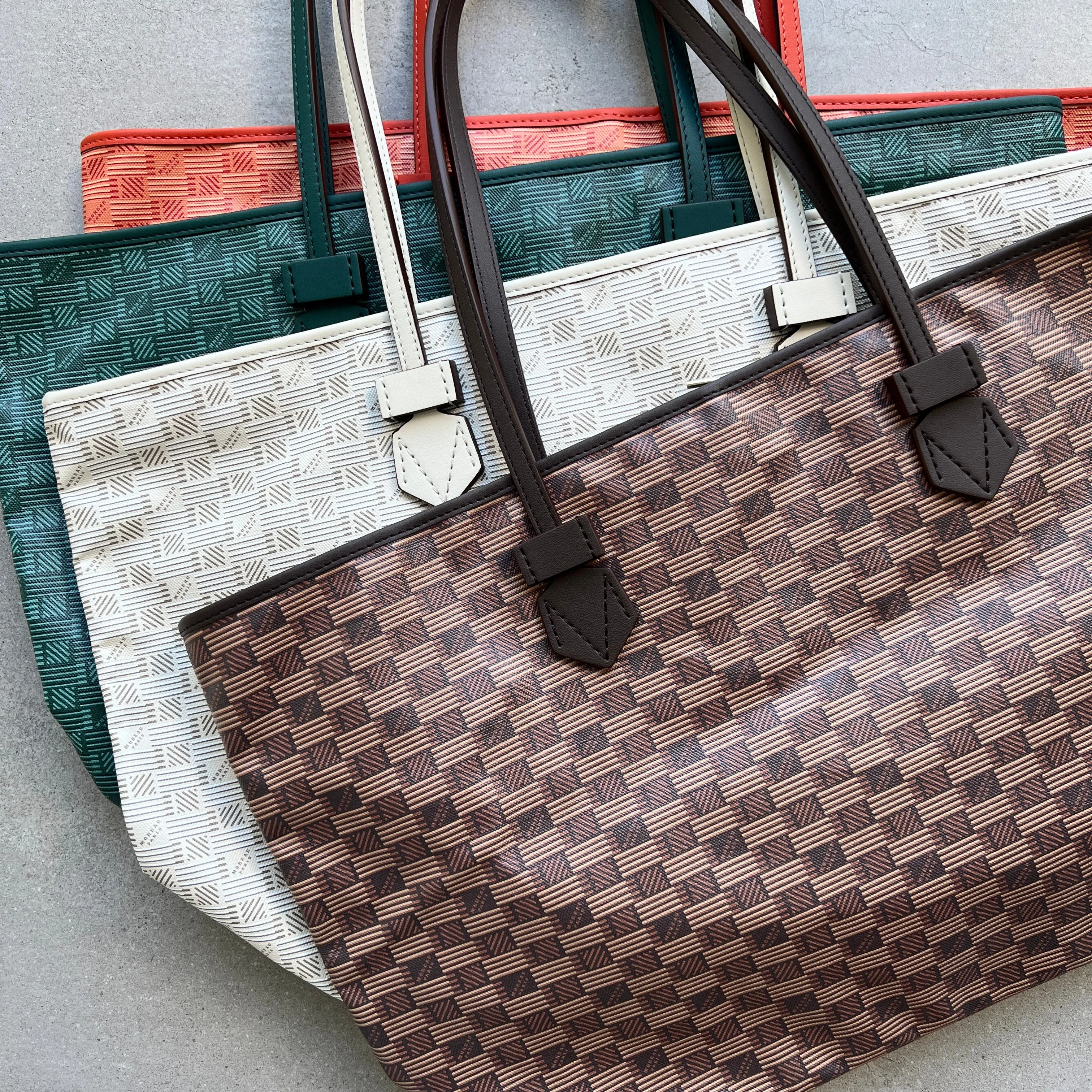 Saint Tropez Zip Tote GM, Chocolate Moreau Bags