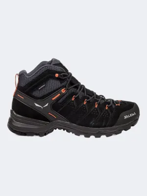 Salewa Alp Mate Mid Powertex Men Hiking Shoes Black/Fluo/Orange Essential mens casual shoes for comfort