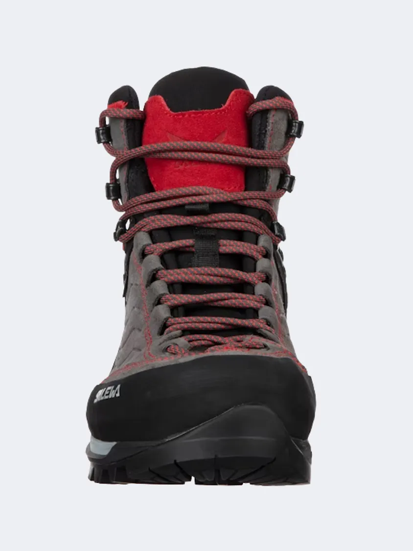 Salewa Mountain Trainer Mid Gore-Tex&#174; Men Hiking Boots Grey/Red Mens Casual Everyday Sneakers