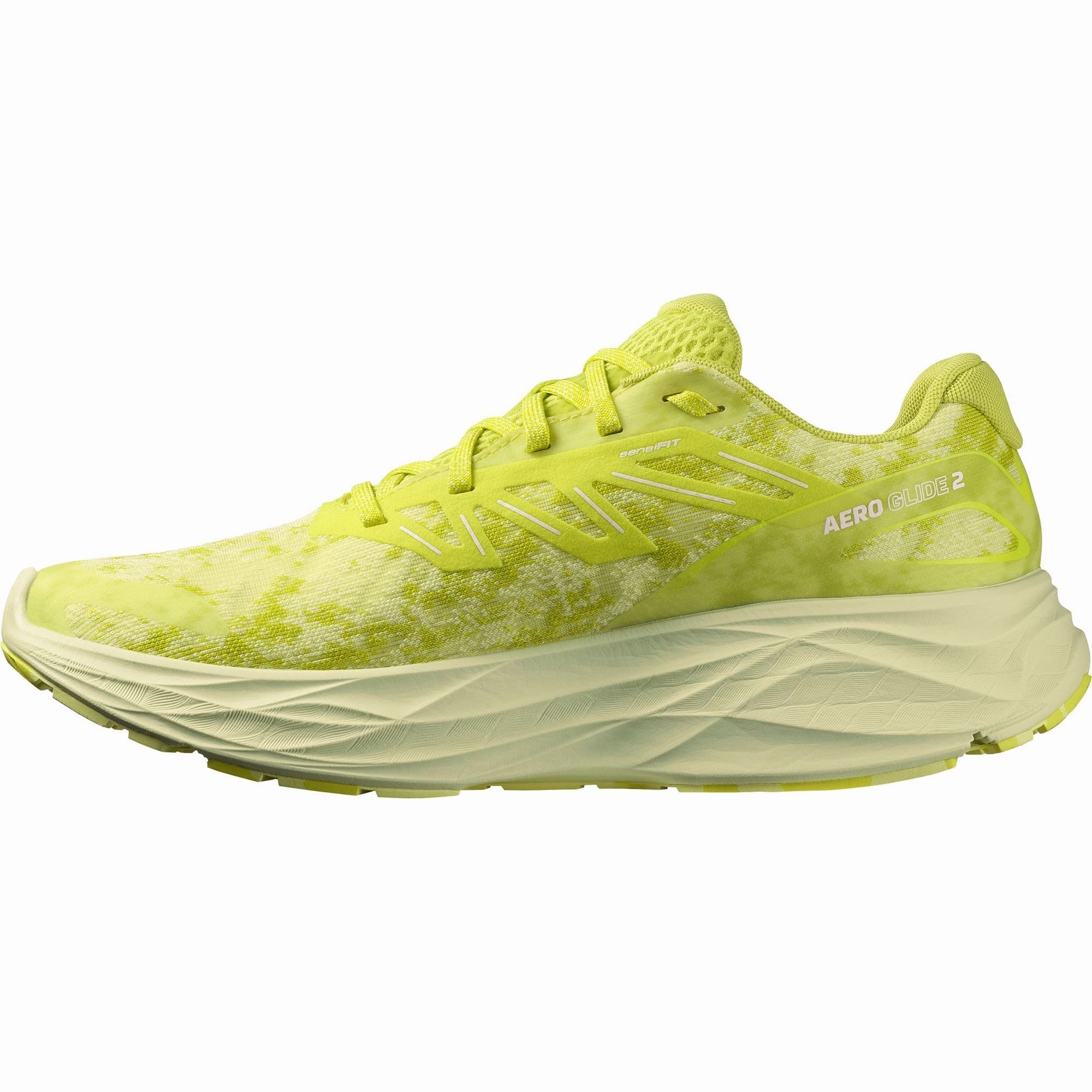 Salomon Aero Glide 2 Mens Running Shoes - Yellow Neutral Terrain Sneakers