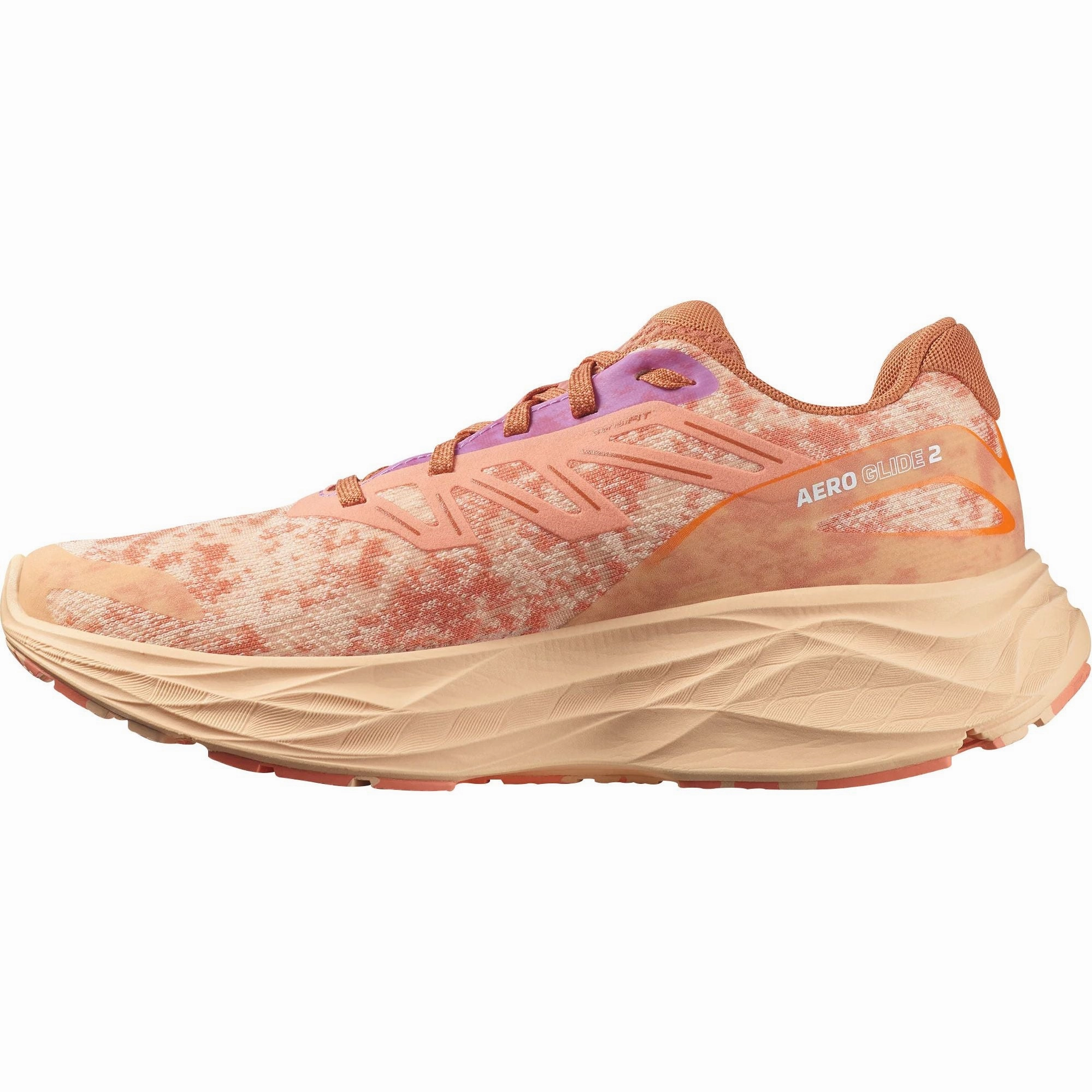 Salomon Aero Glide 2 Womens Running Shoes - Orange Neutral Terrain Sneakers