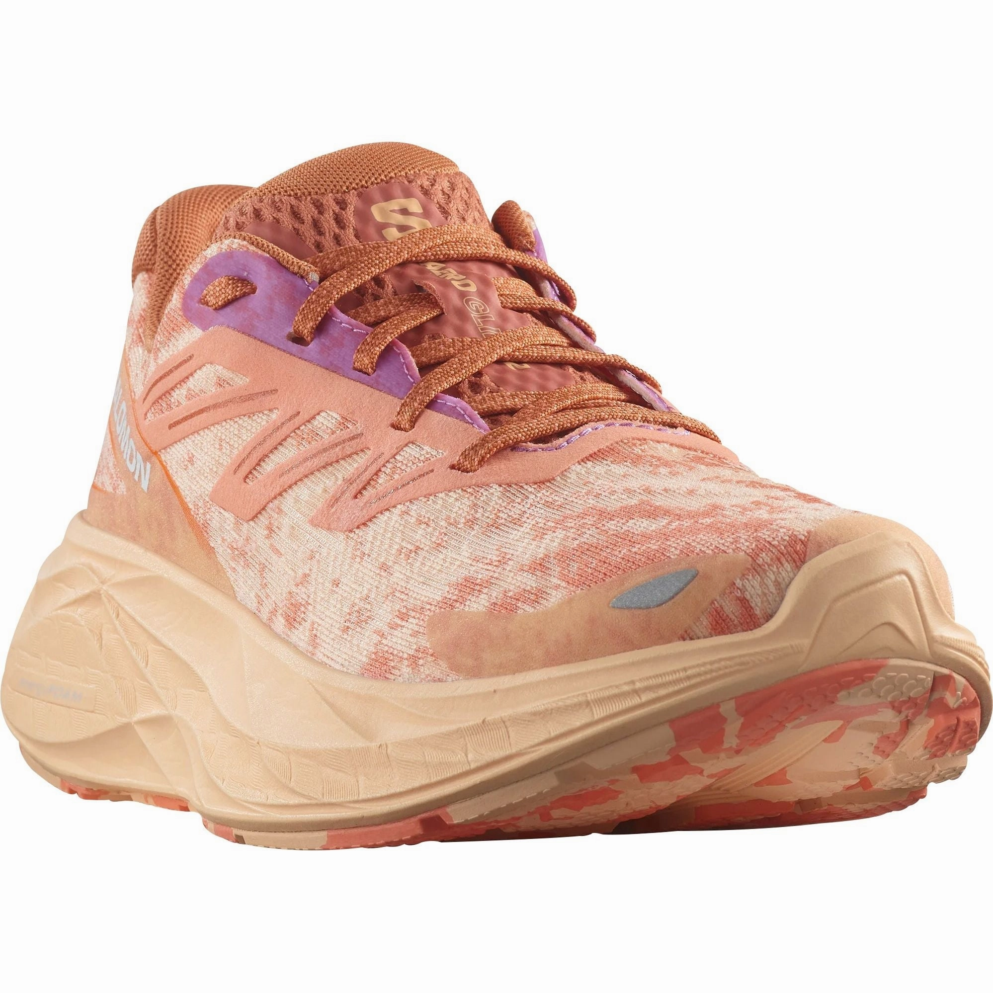 Salomon Aero Glide 2 Womens Running Shoes - Orange Neutral Terrain Sneakers