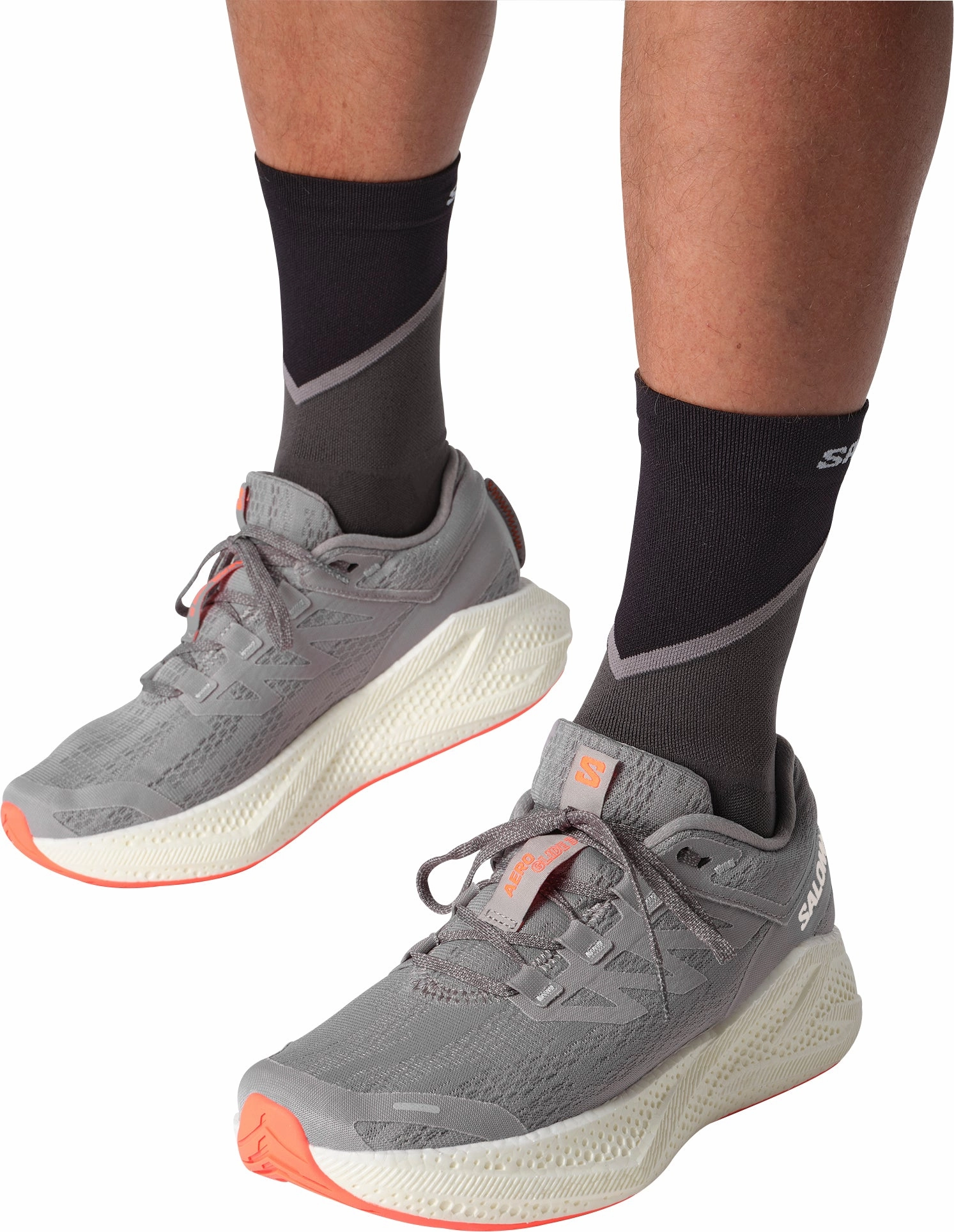 Salomon Aero Glide 3 Mens Running Shoes - Grey Neutral Terrain Sneakers
