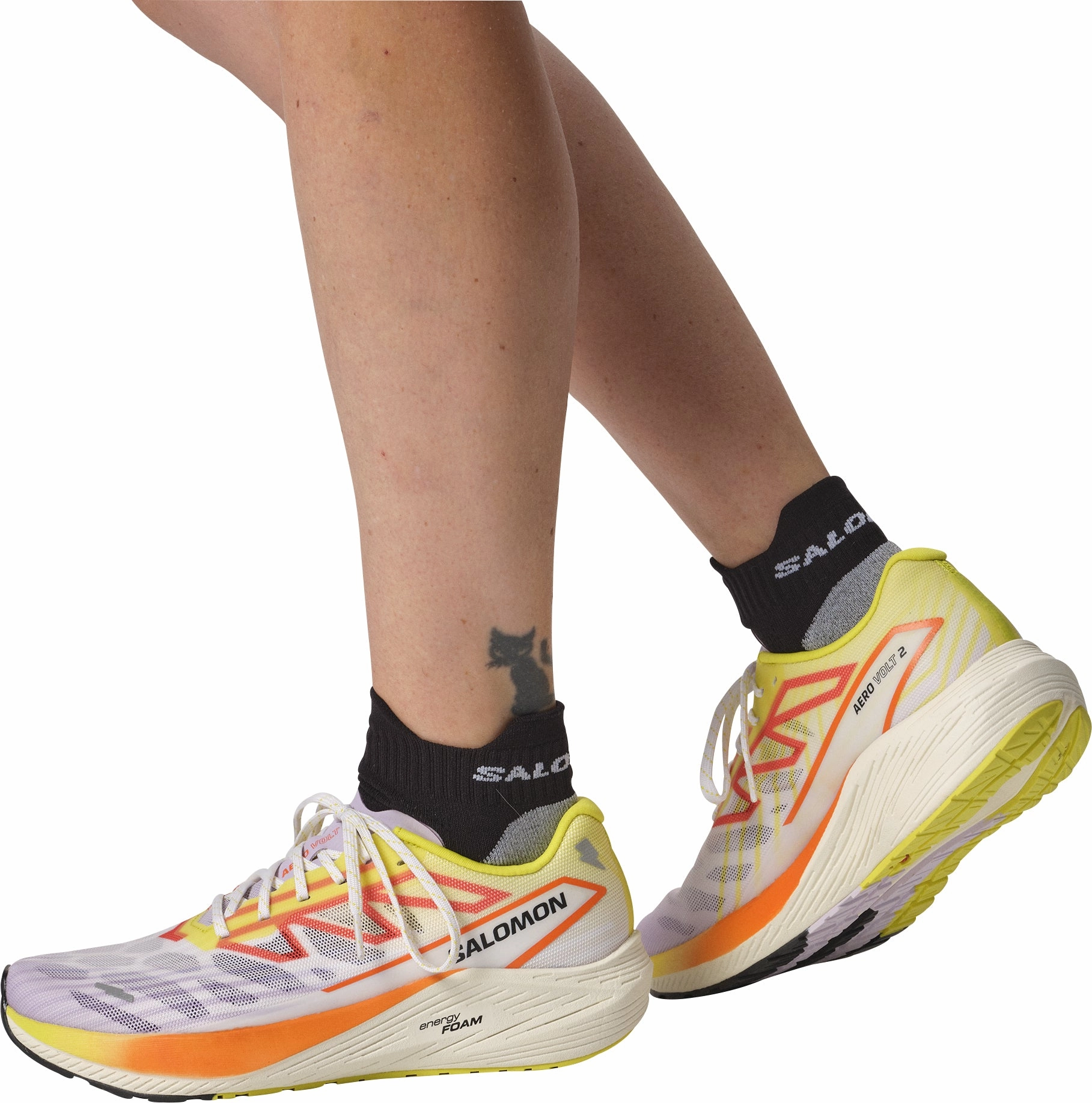 Salomon Aero Volt 2 Womens Running Shoes - White Neutral Terrain Sneakers